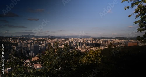 view over seoul south korea