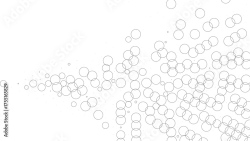 Minimal grey circular scatter pattern forming abstract dotted gradient background modern halftone style digital vector illustration perfect for clean tech design and visual layout composition