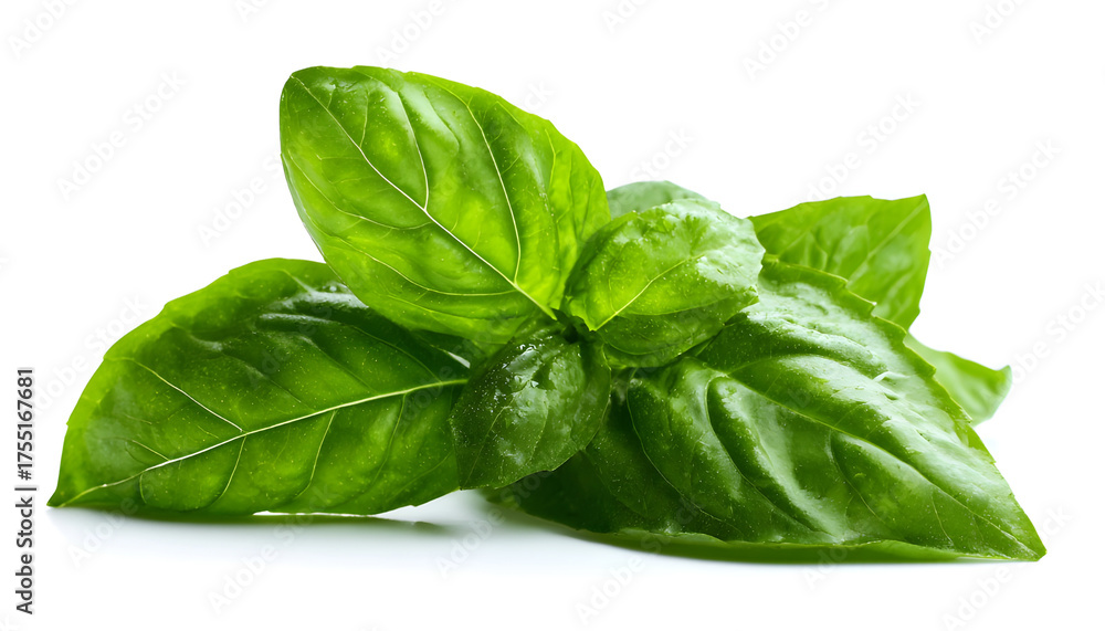 Fototapeta premium Fresh tasty basil greens leaf