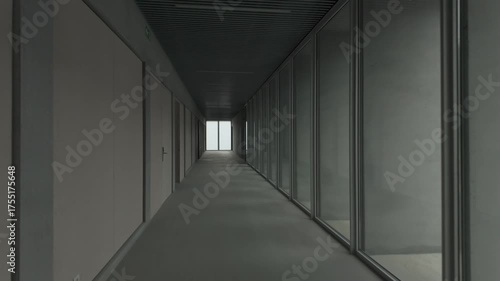 corridor in the office building