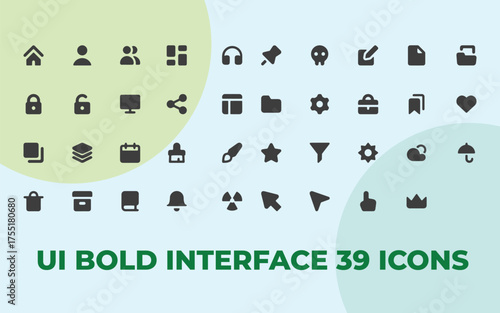 An abstract vector background featuring a collection of web icons for business and social media design and illustration