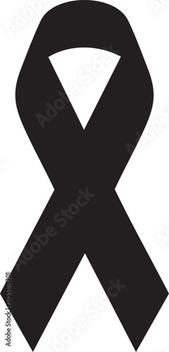Health Awareness Silhouettes World AIDS Day Red Ribbon Icon Clean Loops Minimal Design
