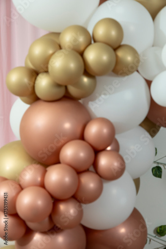 Blurred Photo Balloon Arrangement For Party Decoration