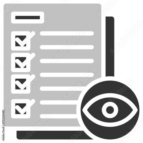 Audit icon isolated on white background. vector illustration icon for business, accounting financial and other business