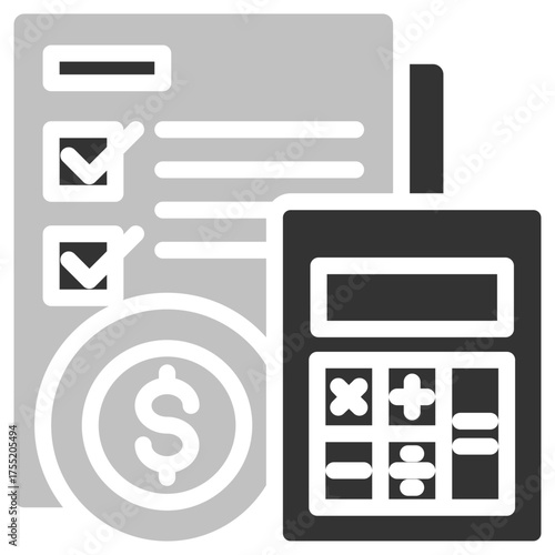 Finance icon isolated on white background. vector illustration icon for business, accounting financial and other business