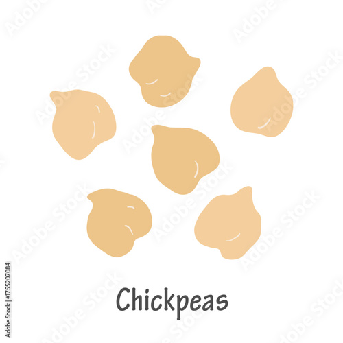 Hand Drawn Chickpeas Illustration
