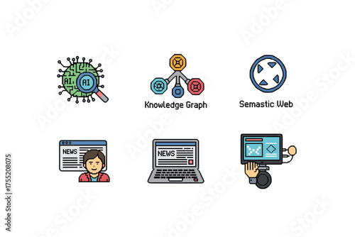 Artificial intelligence and web concepts: knowledge graph, semantic web, news interfaces