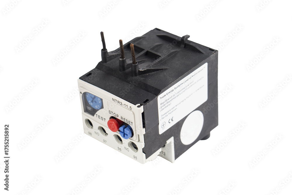 Obraz premium electric plug isolated on white