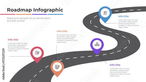 Business Roadmap Infographic