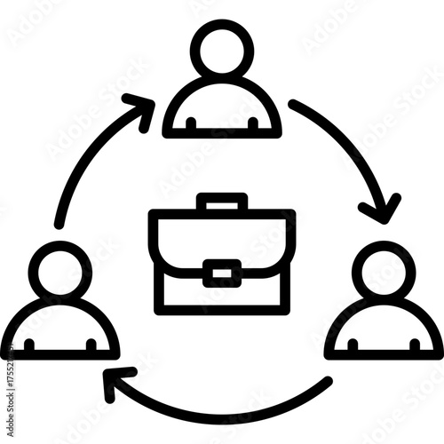 Job Rotation  Icon