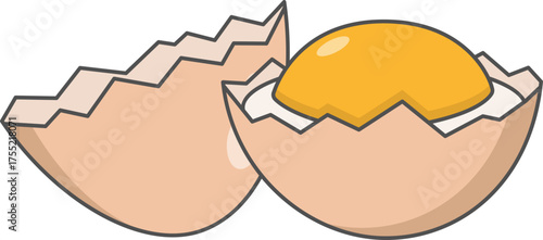 Chicken egg vector illustration