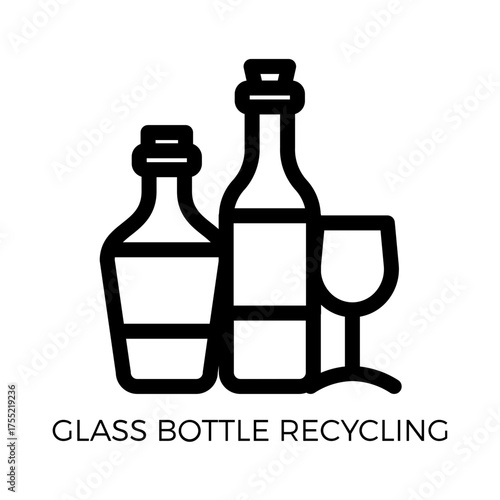 Sustainable Lifestyle Glass Bottle Recycling