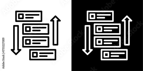 Forecast  Icon Of Line Black And White Style Vector Illustration 
