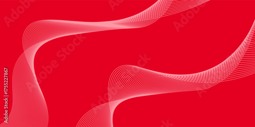 Abstract background with lines and waves. Medium banner size. Element for design.