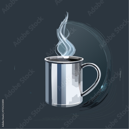 Metallic Coffee Time