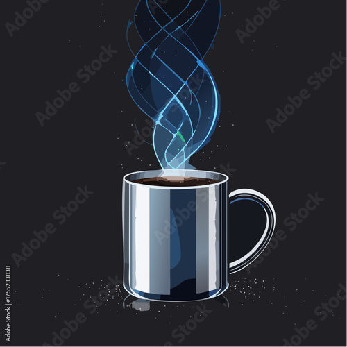 Metallic Coffee Time