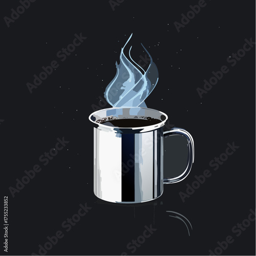 Metallic Coffee Time