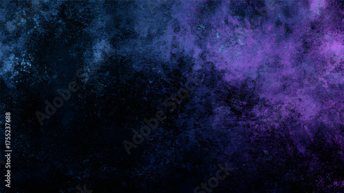 A vibrant abstract background featuring a blend of purple and blue hues with a textured, grainy appearance