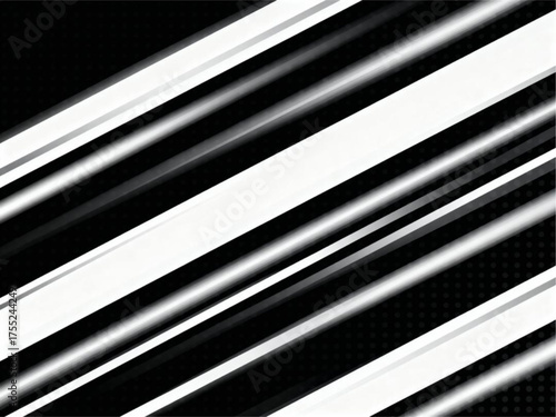 Abstract Diagonal Lines Illustration with Technology Theme in Black and White