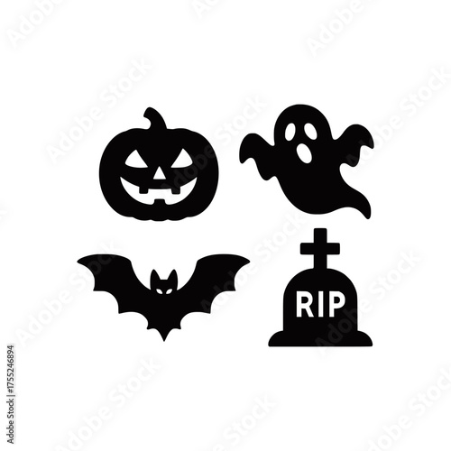 Silhouette hellowen new icon
