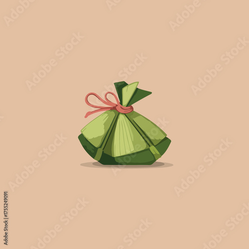 Eid gift symbolic ketupat illustration