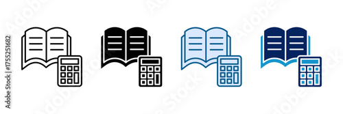 Expense Ledger Icon Set Multiple Style Collection