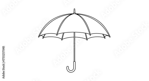 Illustration of an umbrella, a symbol of protection