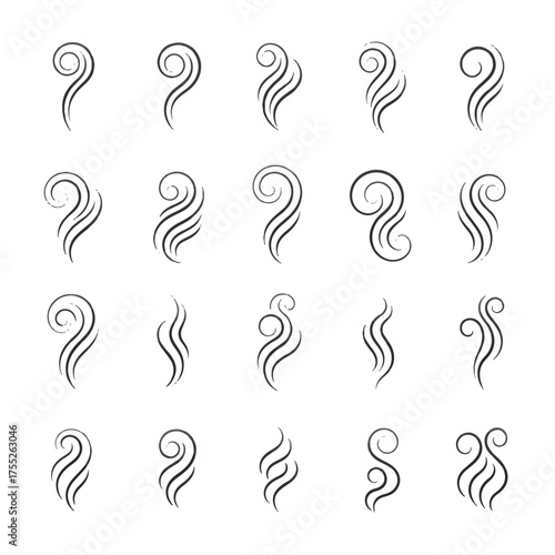 Aromatic swirls rise gently, creating a sense of warmth and comfort in a minimalist style, perfect for conveying a soothing or inviting mood.