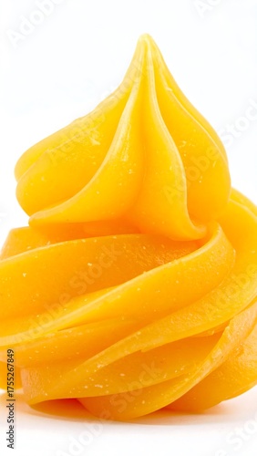 Wallpaper Mural Vibrant Yellow Swirl - A Delicious Dessert Delight. Torontodigital.ca