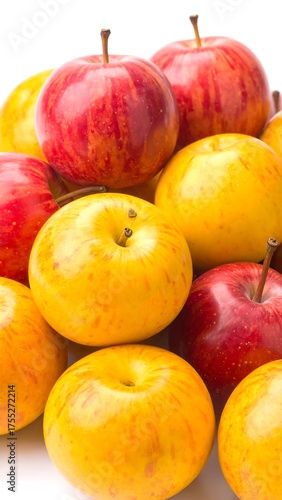 Wallpaper Mural Fresh Apples and Oranges - A Vibrant Fruit Medley. Torontodigital.ca