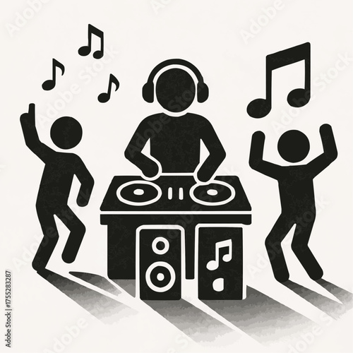 DJ playing music at a party