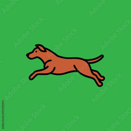 vector illustration of a cartoon dog  AI generated