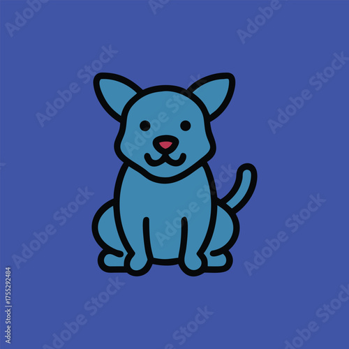 A cute dog illustration  AI generated
