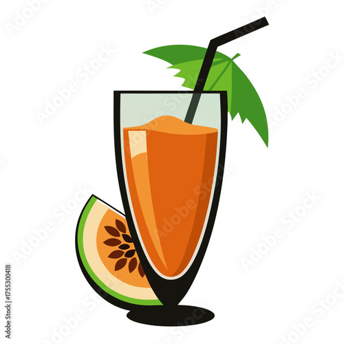 Papaya Juice Silhouette