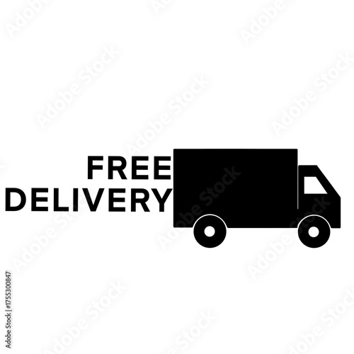 Free delivery truck icon