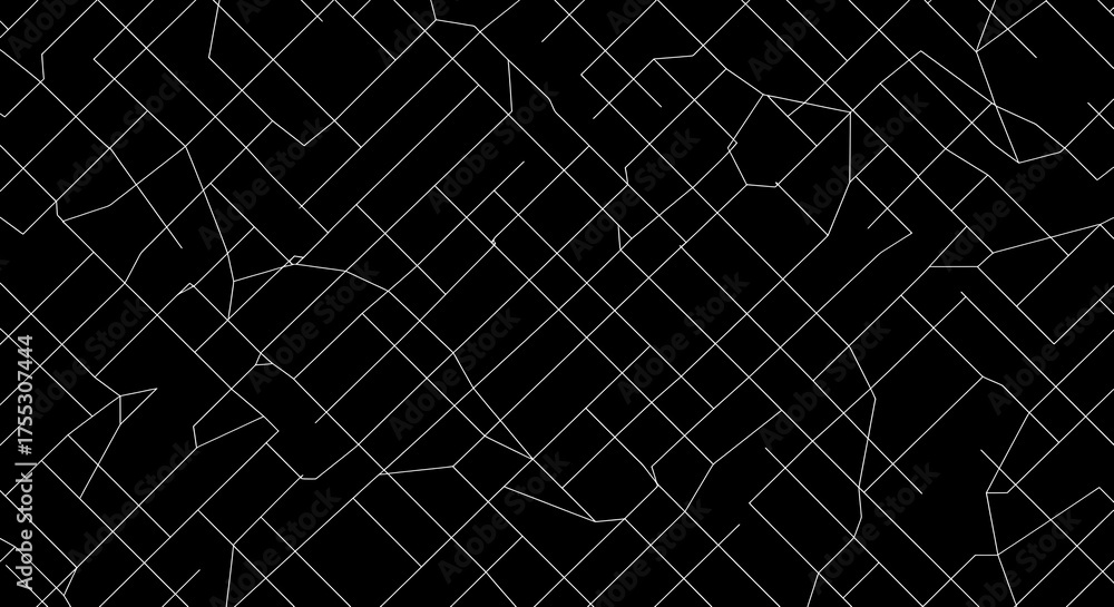 Geometric white mesh grid over black paper texture, creating elegant minimal background for office or education.