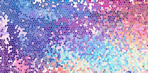 Bright Iridescent Mosaic Pattern Abstract Background