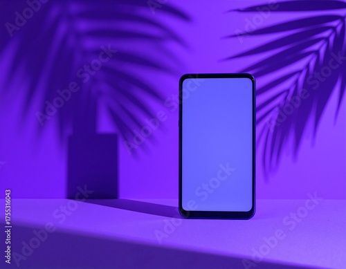 A sleek, modern smartphone rests on a wooden table, its screen completely blank, reflecting soft light, showcasing its minimalist design and elegance.