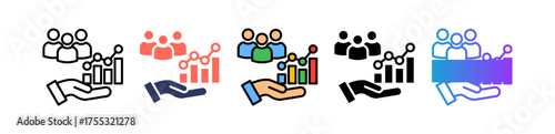 Customer Growth multiple icon