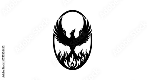A Symbolic and Sleek Minimalist Silhouette Logo of a Rising Phoenix_transparent.svg