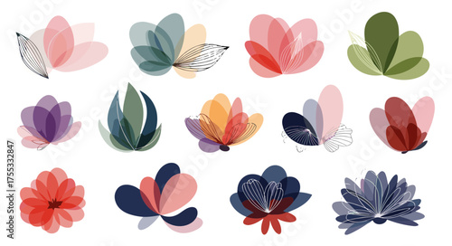 Floral Illustrations A Colorful Collection of Abstract Flower Designs