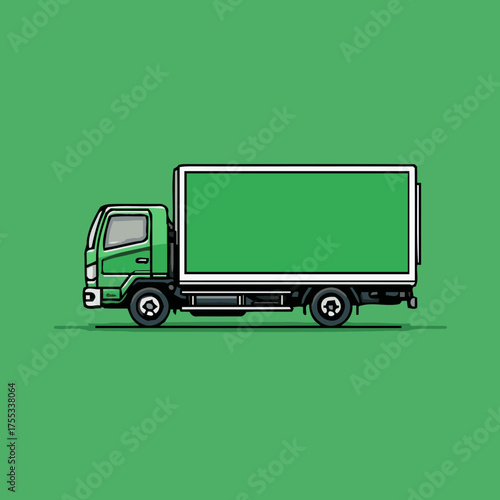 Transport fleet truck vector