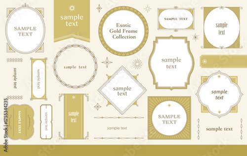 エキゾチックなゴールドフレームデザインコレクション