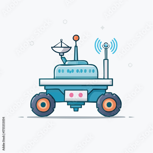Illustration of a futuristic rover showcasing advanced technology and exploration capabilities