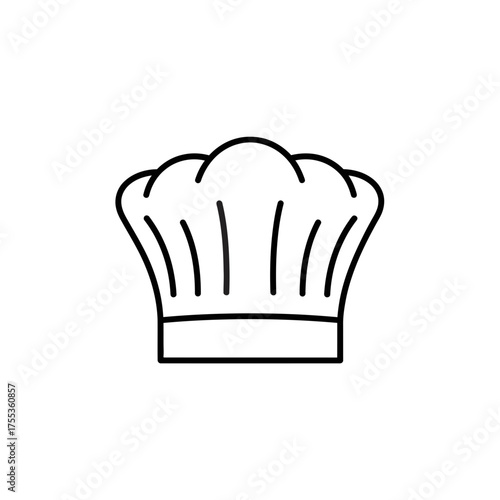 Chef hat icon culinary profession concept design