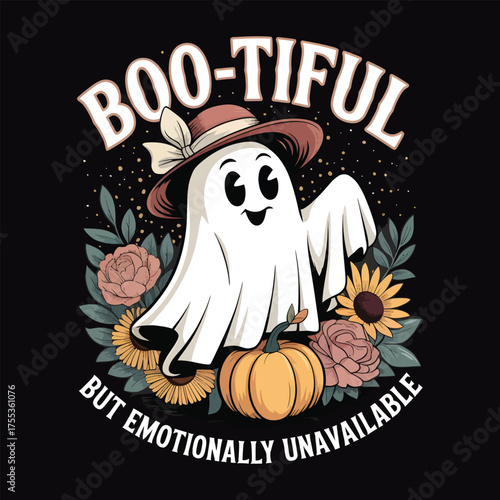 Halloween Spooky Sublimation T-Shirt and poster Design. 