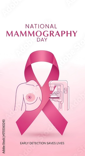 National Mammography Day: Pink Ribbon for Breast Cancer Screening & Early Detection
