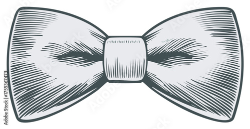Vintage Style Bow Tie Engraving Elegant Formal Fashion Accessory