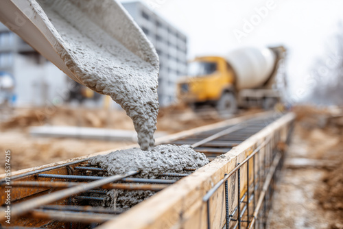 Wallpaper Mural Pouring Concrete for Foundation and Slab Construction Torontodigital.ca