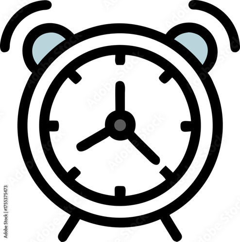 vector icon alarm clock illustration